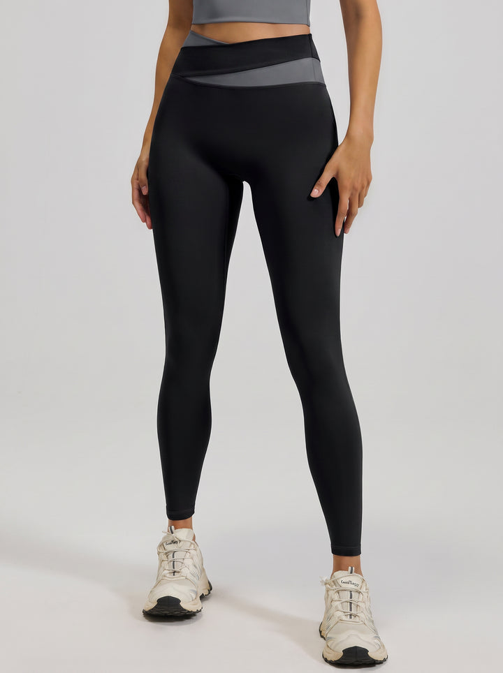 High Waisted Crossover Yoga Leggings