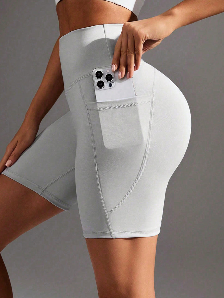 High-Waisted Sleek Yoga Shorts