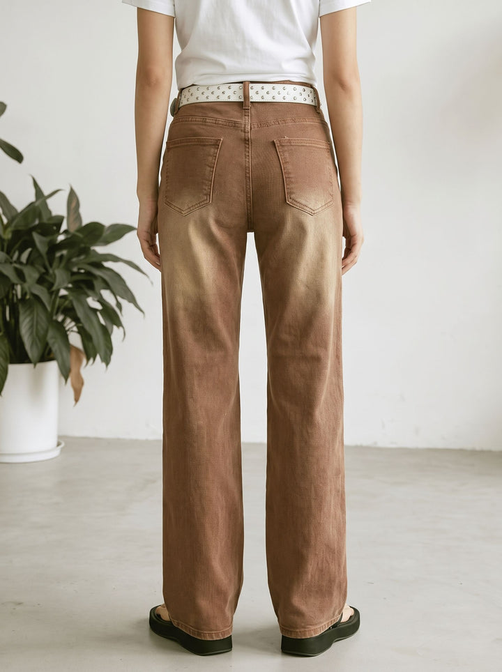 Vintage Brown High Waisted Jeans
