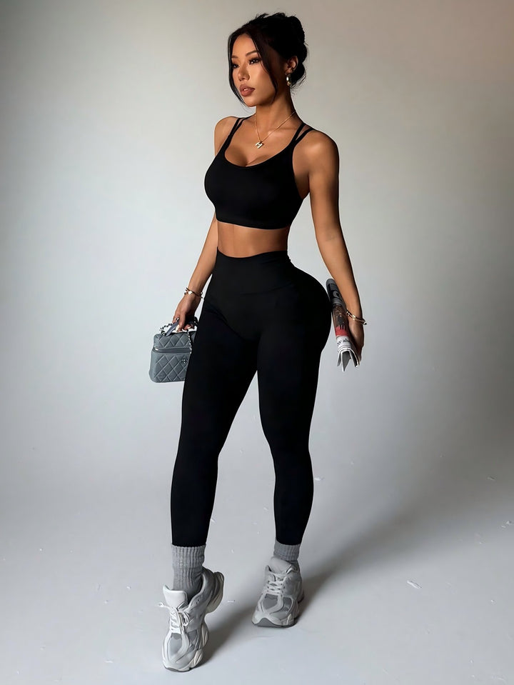 Seamless High Waisted Workout Legging Set