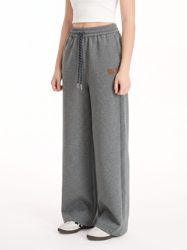 Comfy Drawstring Wide Leg Sweatpants