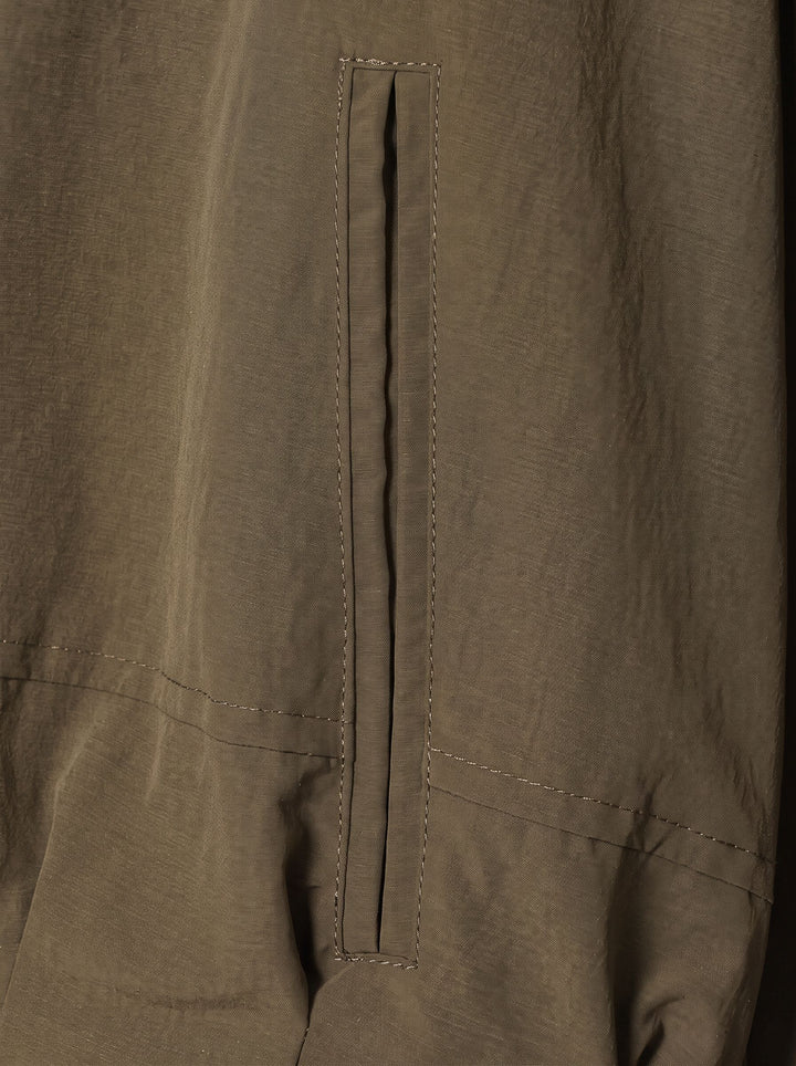 Cropped Oversized Utility Zip Up Jacket