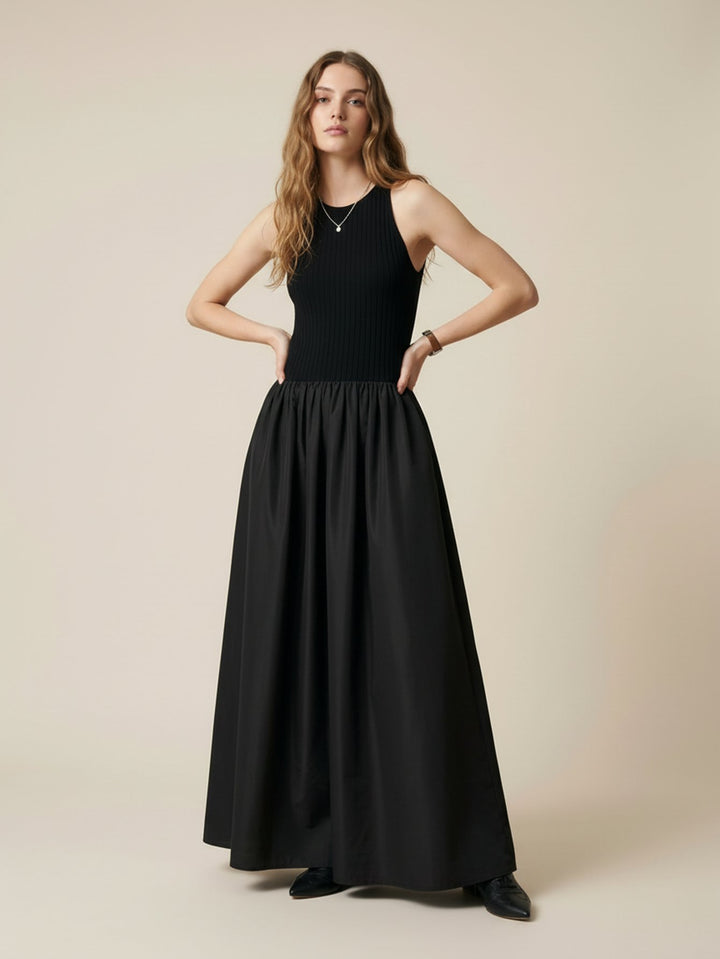 Sleeveless Paneled Tank Dress