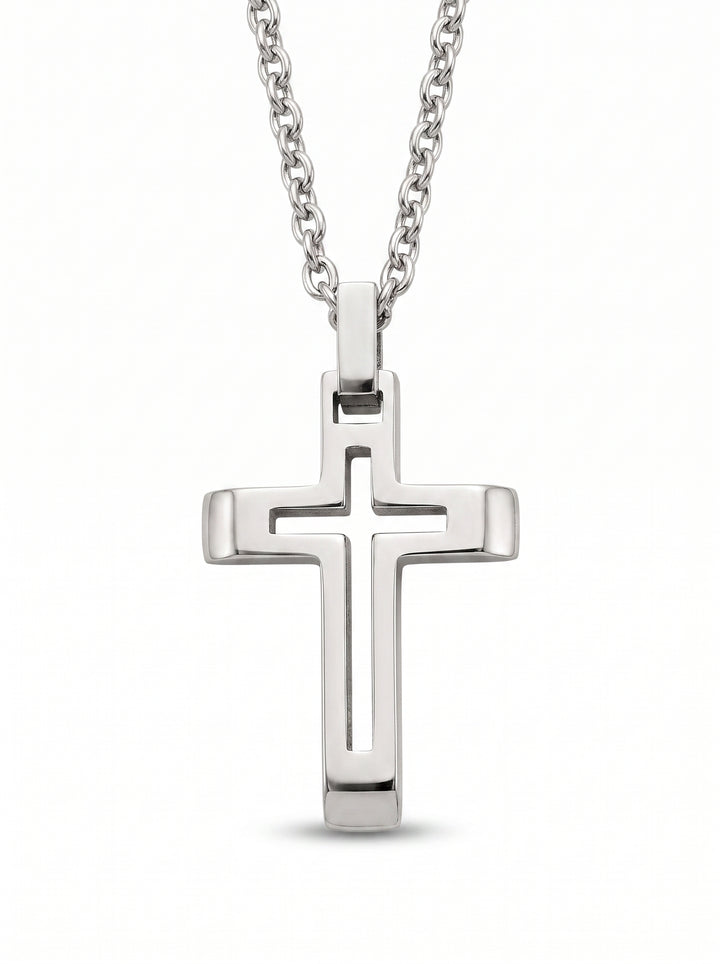 Minimalist Stainless Steel Cross Necklace