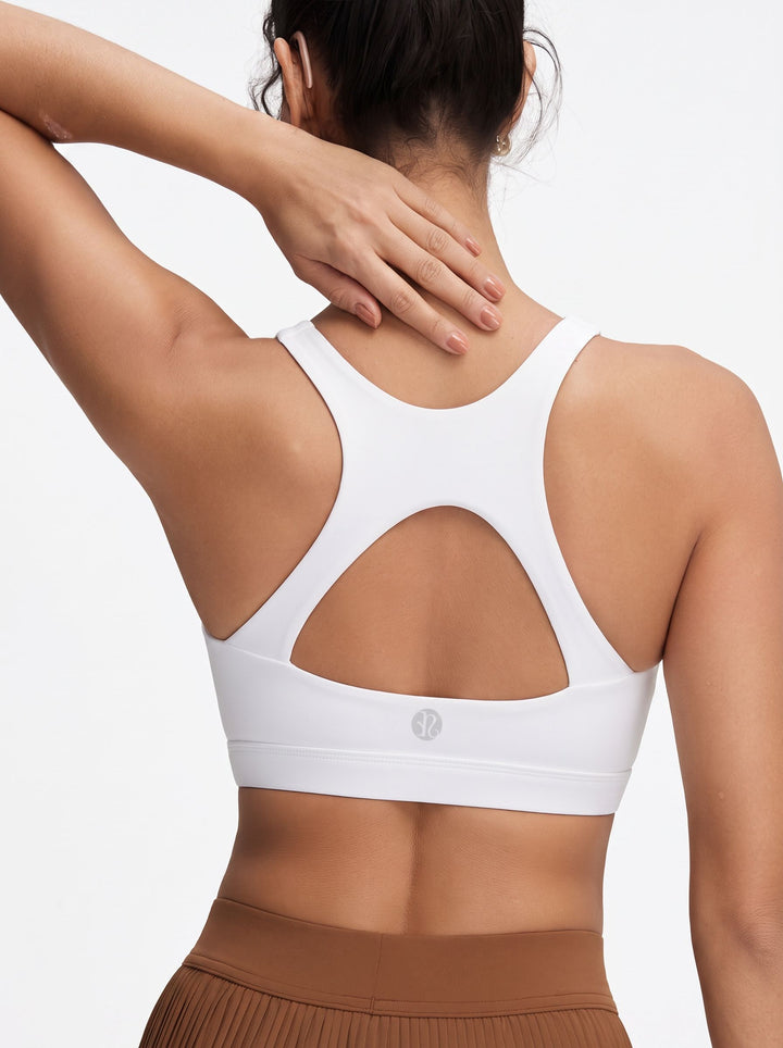 Breathable Cutout Back Sports Bra