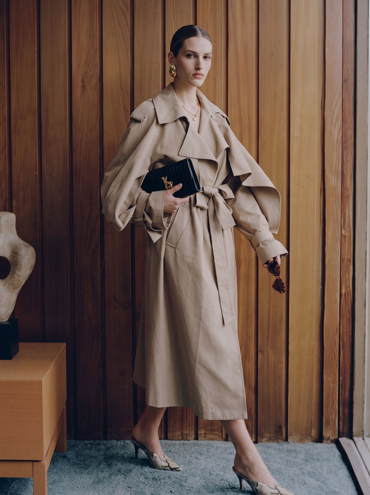 Oversized Double Breasted Trench Coat