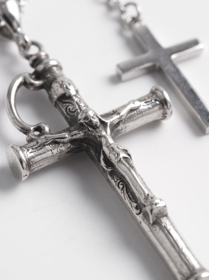 Gothic Dagger Cross Layered Necklace