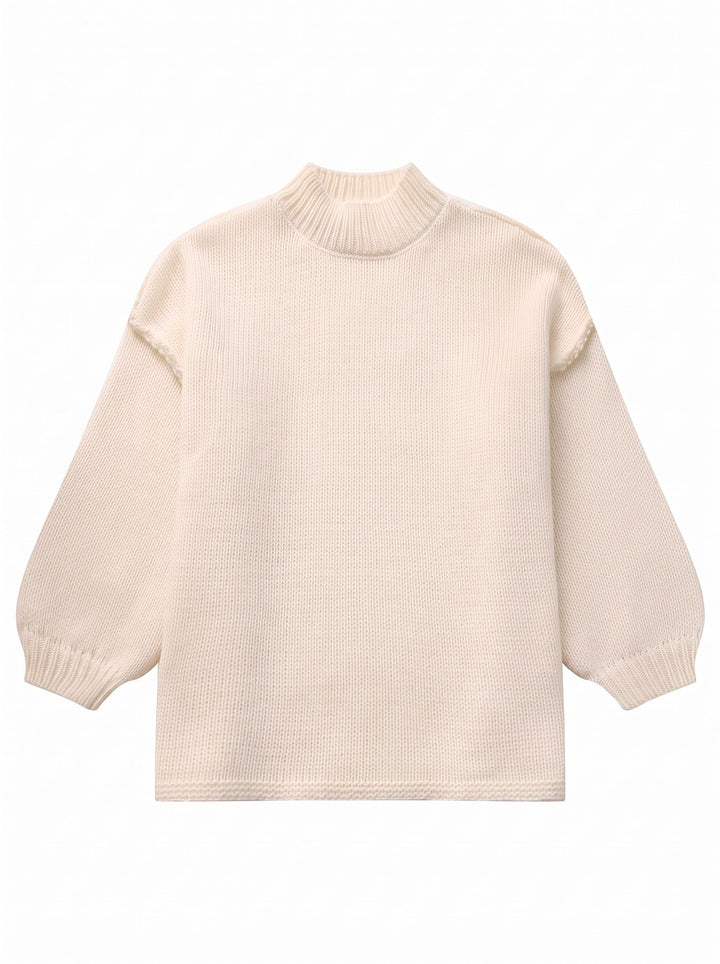 Cozy Oversized Mock Neck Sweater