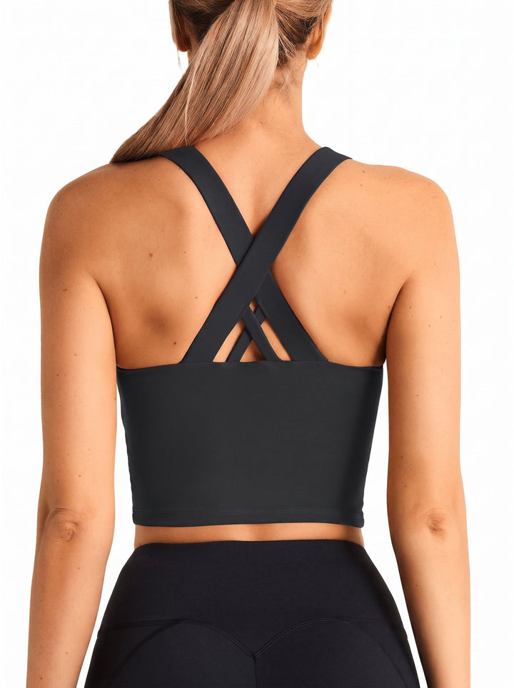 Crisscross Back Seamless Workout Tank Top