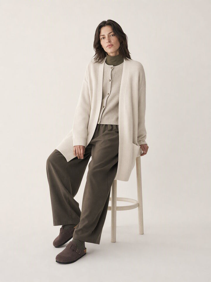 Soft Lightweight Open Front Cardigan