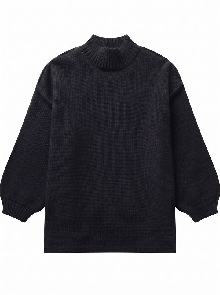 Cozy Oversized Mock Neck Sweater