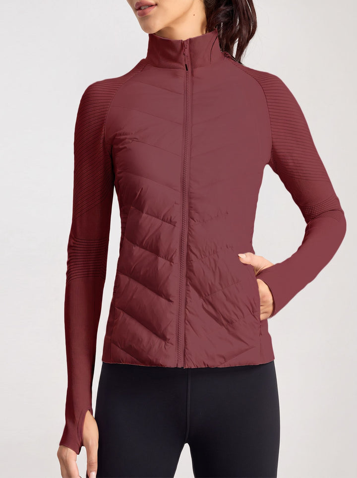 Lightweight Quilted Performance Athletic Jacket