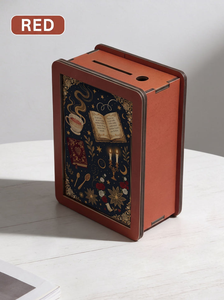 Magic Book and Celestial Graphic Money Saving Box