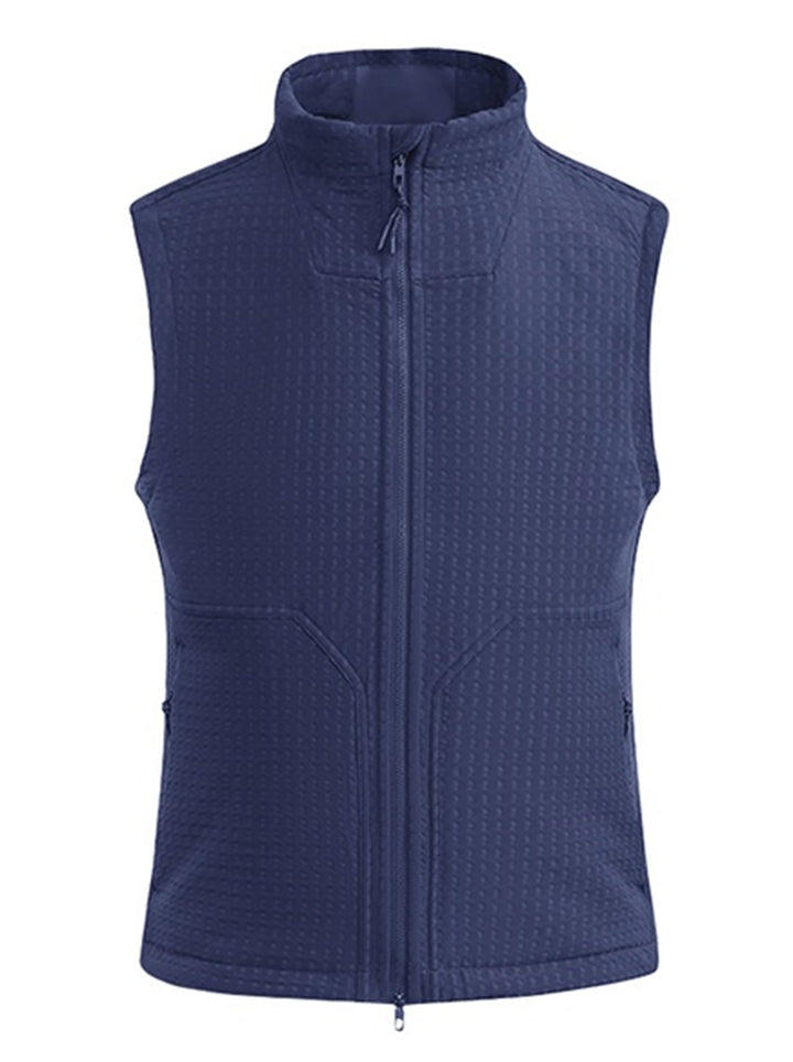 Lightweight Quilted Stand Collar Vest