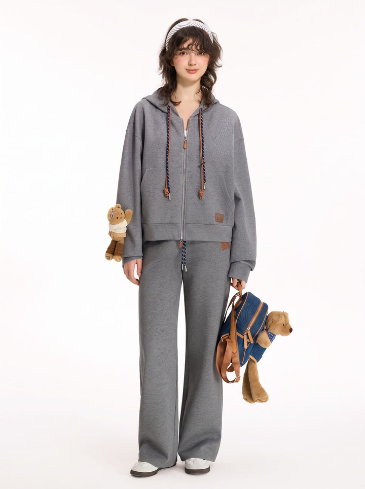 Comfy Drawstring Wide Leg Sweatpants