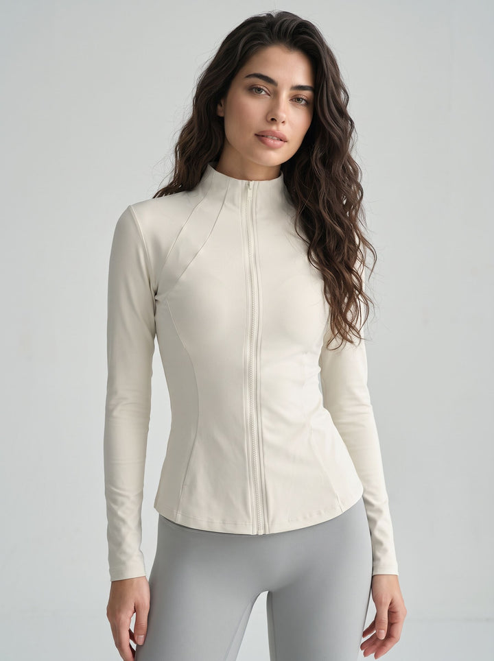 Slim Fit Stretchy Athletic Jacket