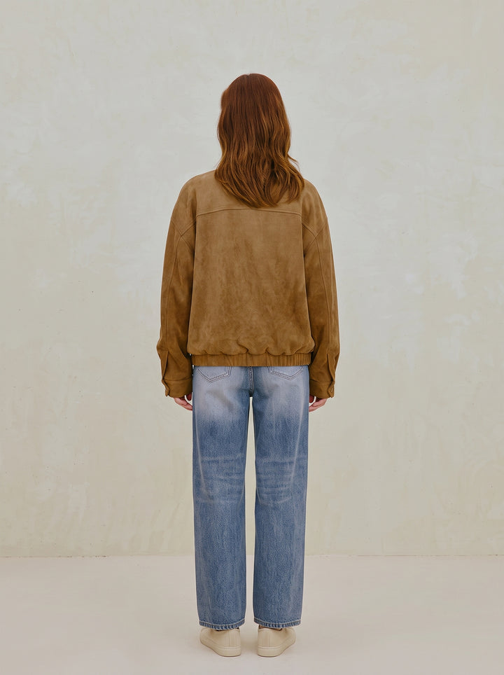 Cozy Suede Oversized Utility Jacket