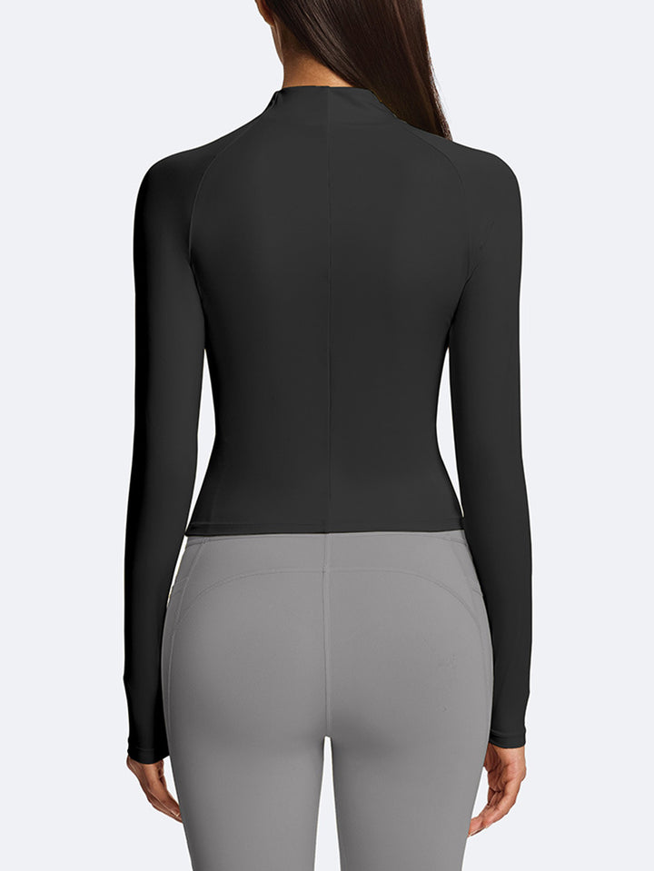 Slim Fit Half Zip Yoga Jacket