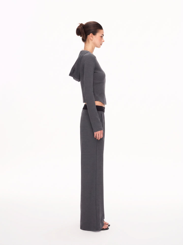 Comfy Striped High Waist Lounge Pants