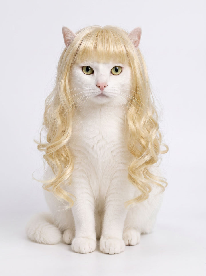 Funny Curly Realistic Pet Dog Wig