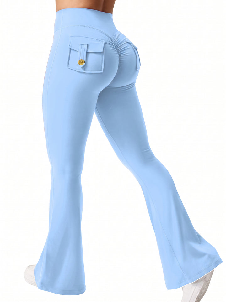 Butt Lifting Cargo Flare Leggings
