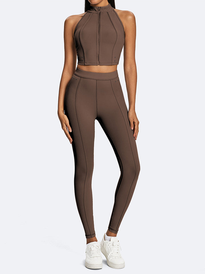 Sculpting Zip Front Yoga Set