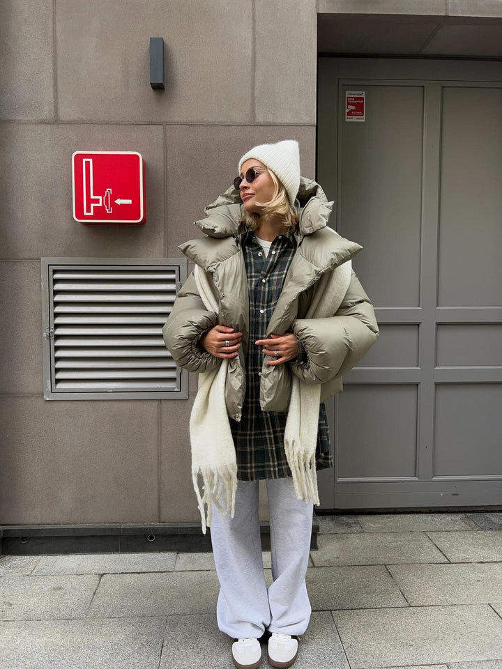 Oversized Shiny Puffer Jacket