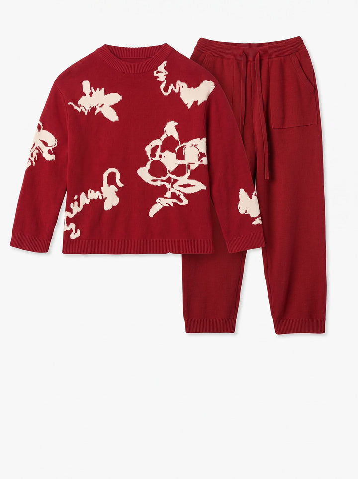 Cozy Plush Floral Loungewear Set