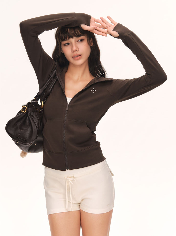 Slim Fit Zip Up Hoodie