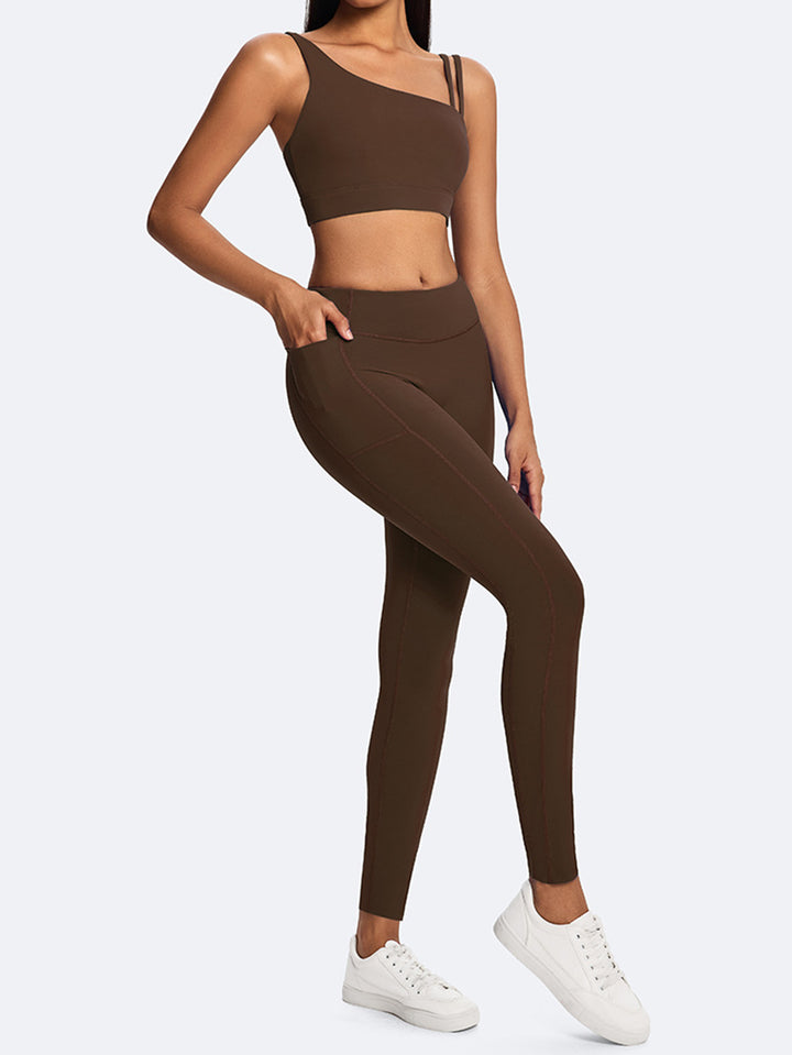 Asymmetric Strappy Yoga Tank Top