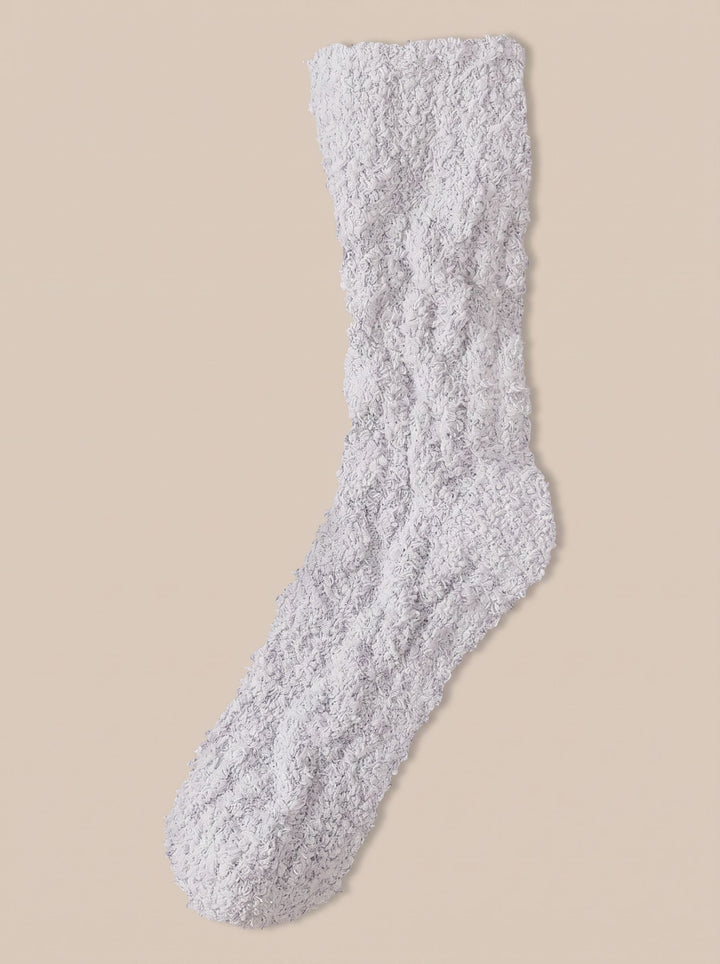 Cozy Plush Cable Knit Socks
