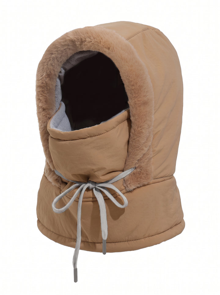 Cozy Padded Faux Fur Balaclava Hat