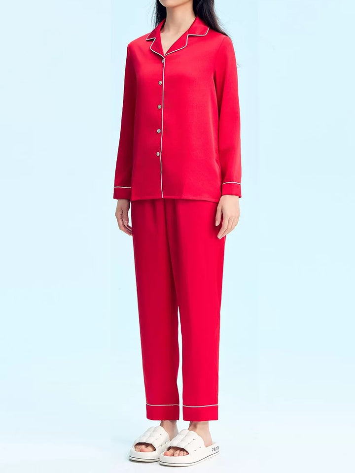 Soft Satin Button Down Pajama Set