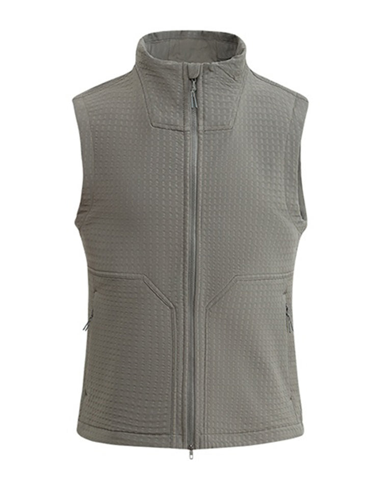 Lightweight Quilted Stand Collar Vest