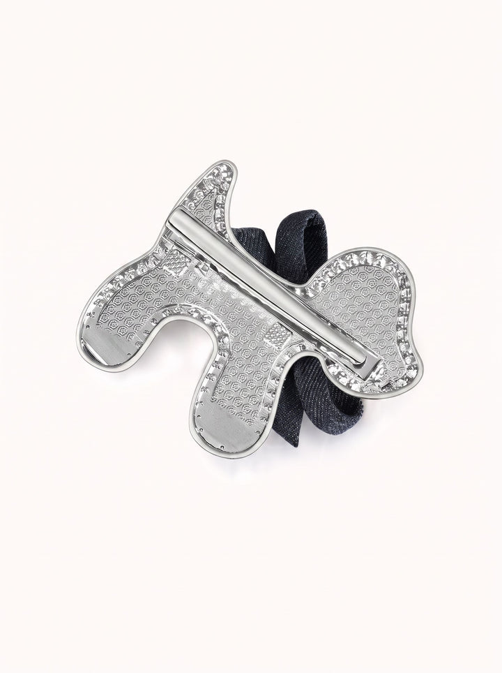 Sparkling Puppy Rhinestone Hair Clip