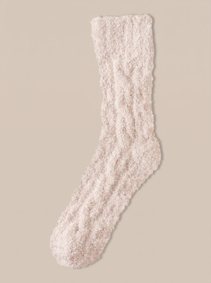 Cozy Plush Cable Knit Socks