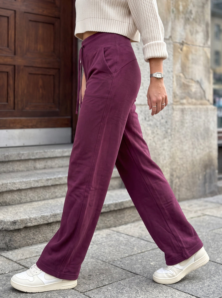 Comfy High Waisted Fleece Lounge Pants