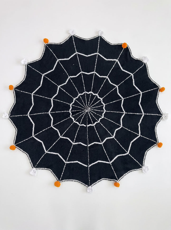 Cozy Spooky Spider Web Throw Blanket
