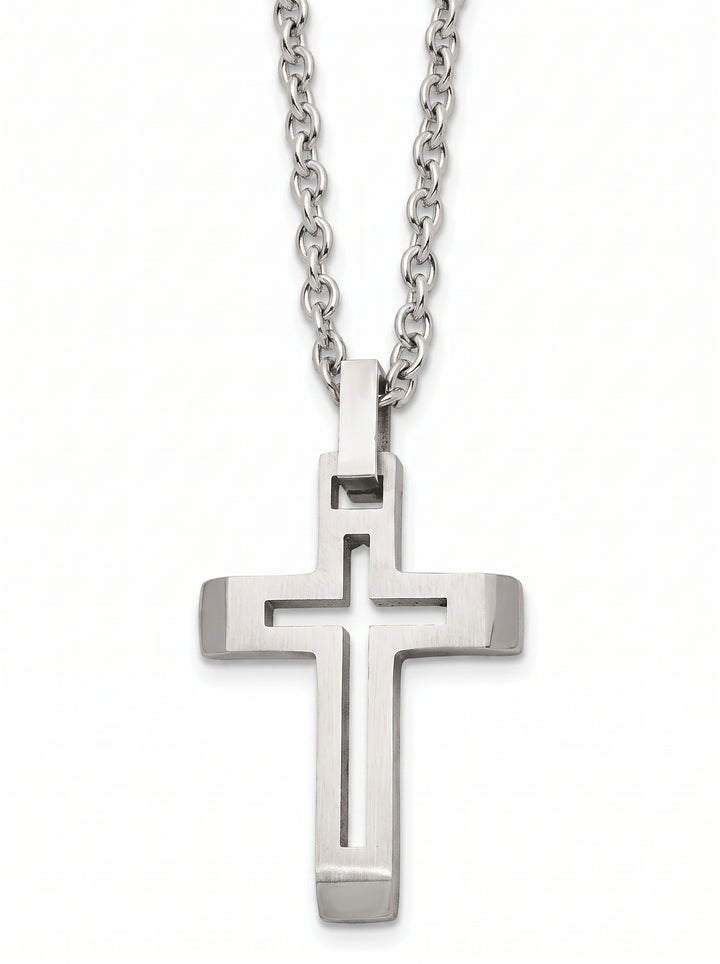 Minimalist Stainless Steel Cross Necklace