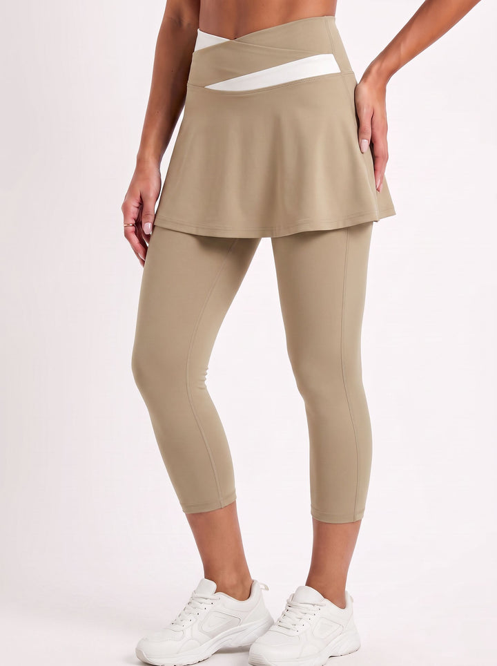 High Waisted Skirted Yoga Leggings