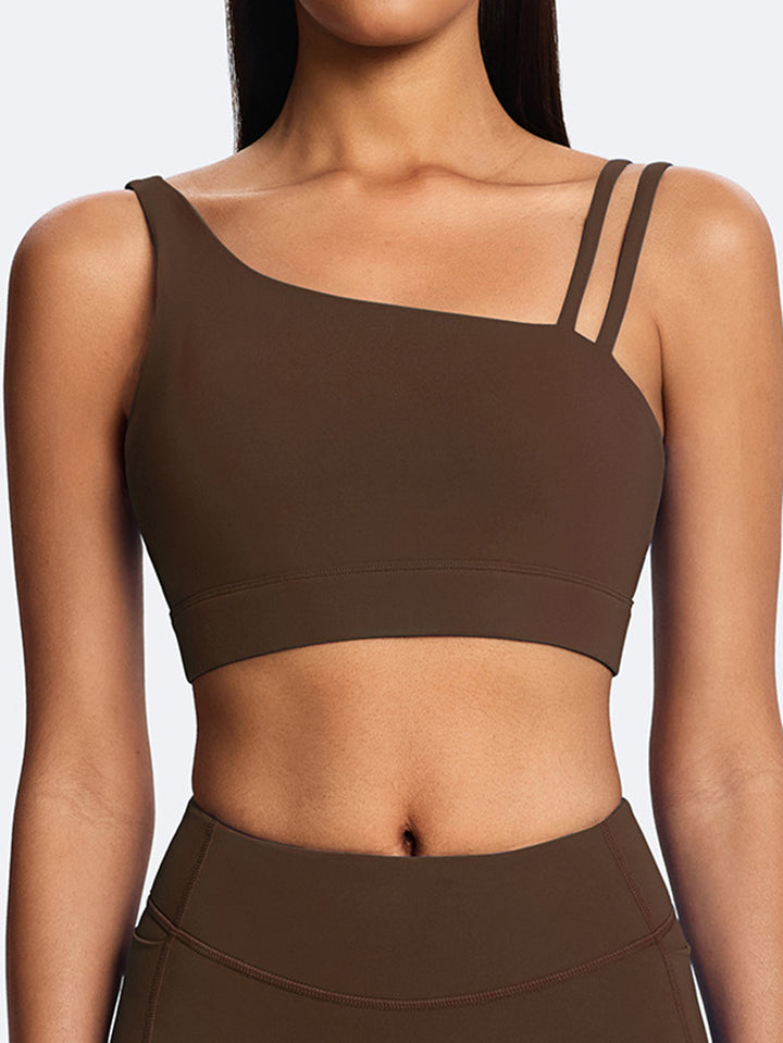 Asymmetric Strappy Yoga Tank Top