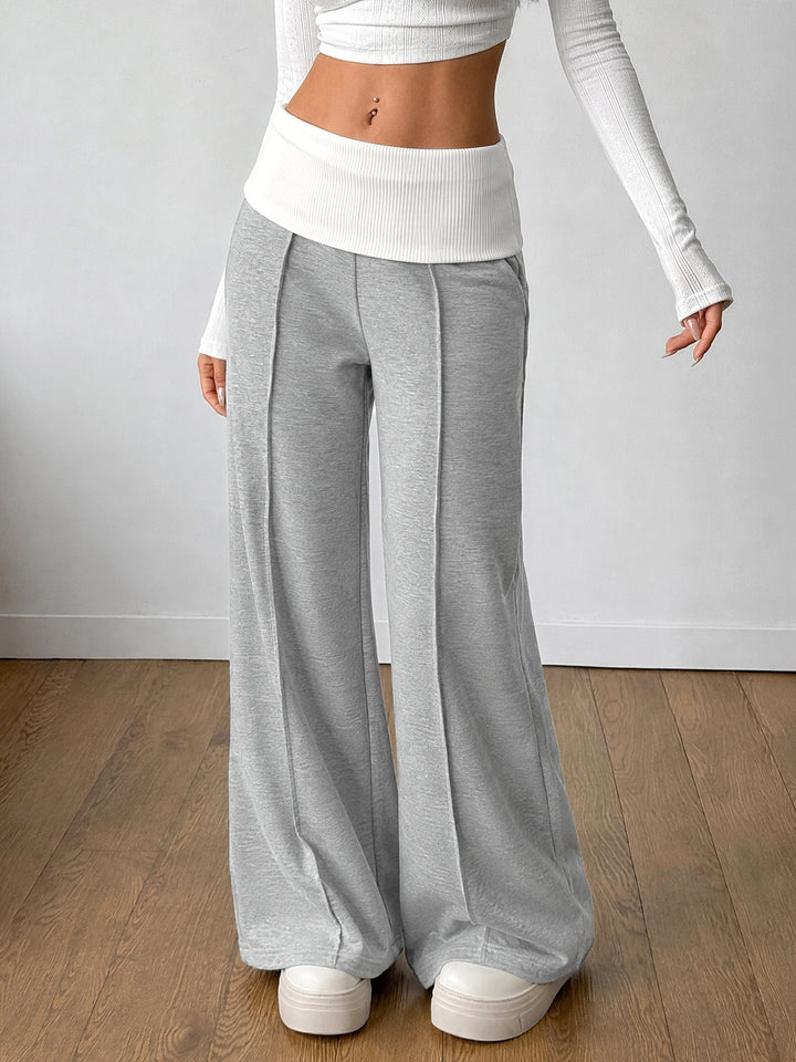 High Waisted Wide Leg Sweatpants
