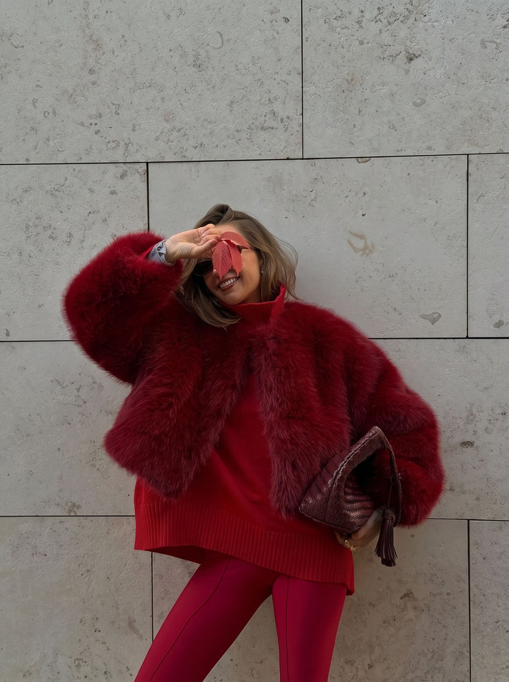 Luxurious Oversized Faux Fur Coat