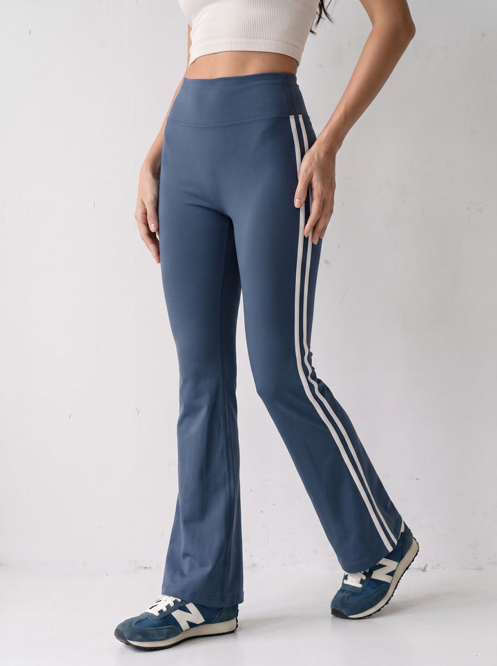 High Waisted Side Stripe Yoga Pants