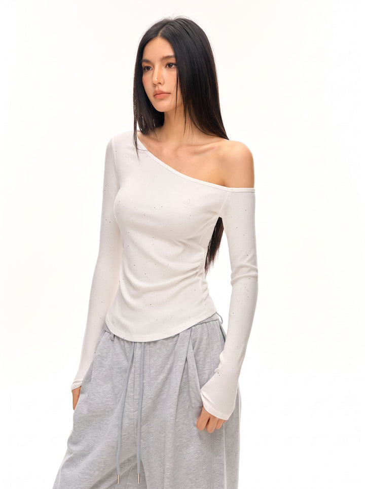 Off Shoulder Slim Fit Tee