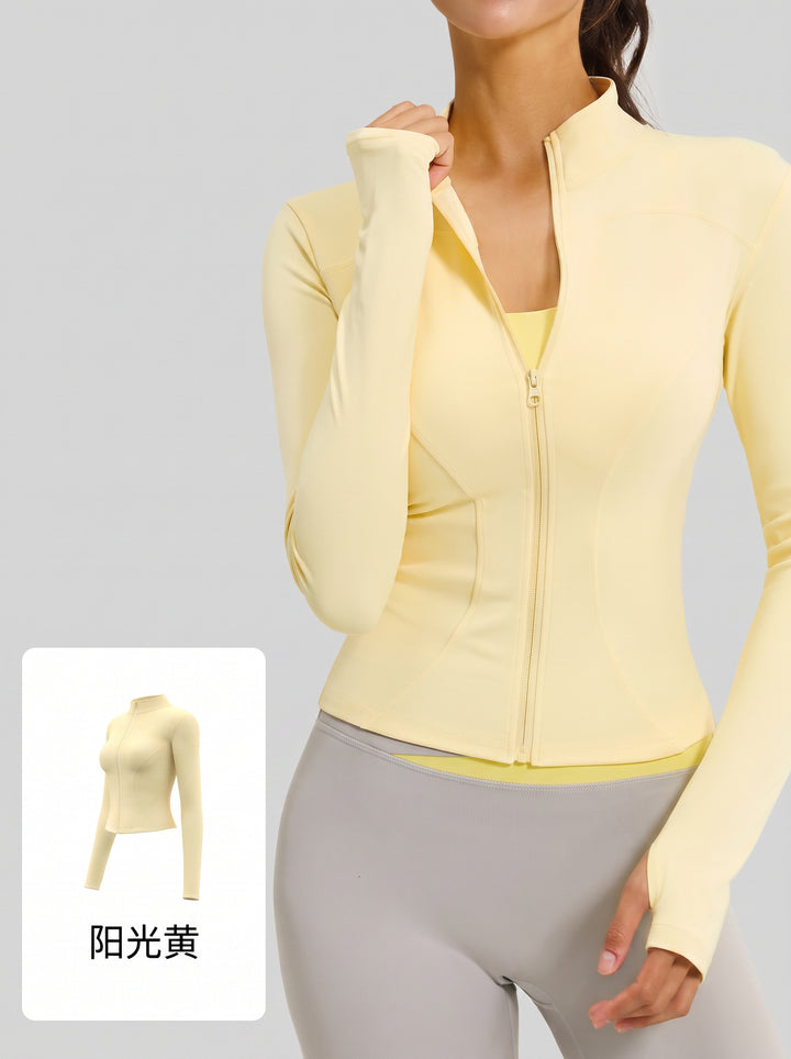 Slim Fit Thumbhole Athletic Jacket