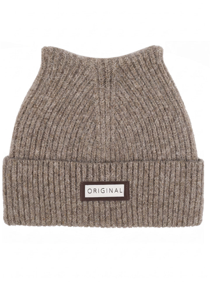 Cute Cat Ear Ribbed Knit Beanie