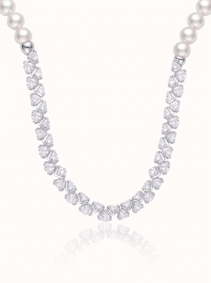 Elegant Pearl Cubic Zirconia Bracelet