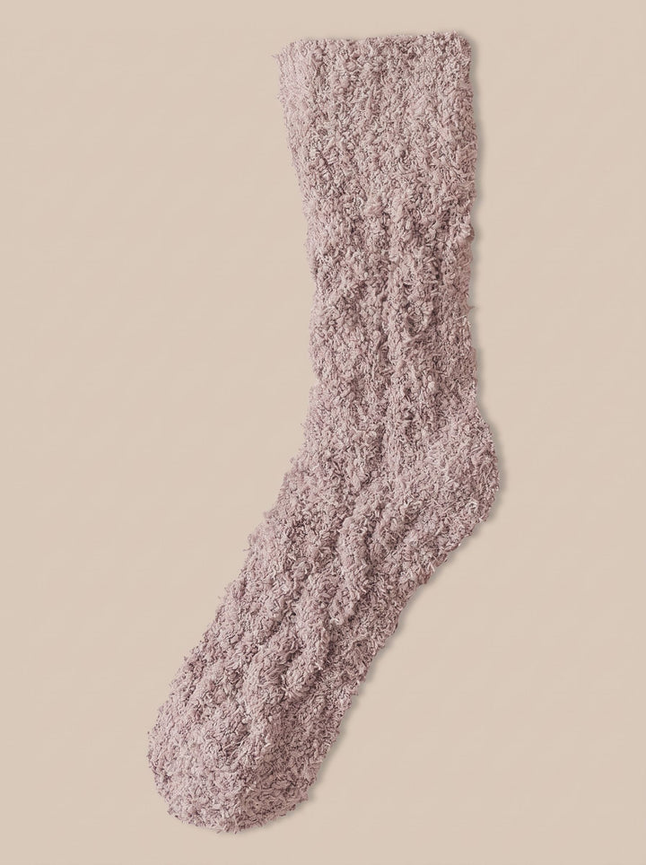Cozy Plush Cable Knit Socks