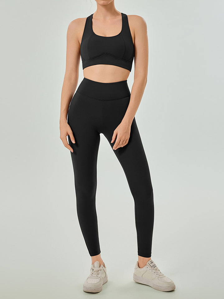Sculpting High Waisted Yoga Leggings Set